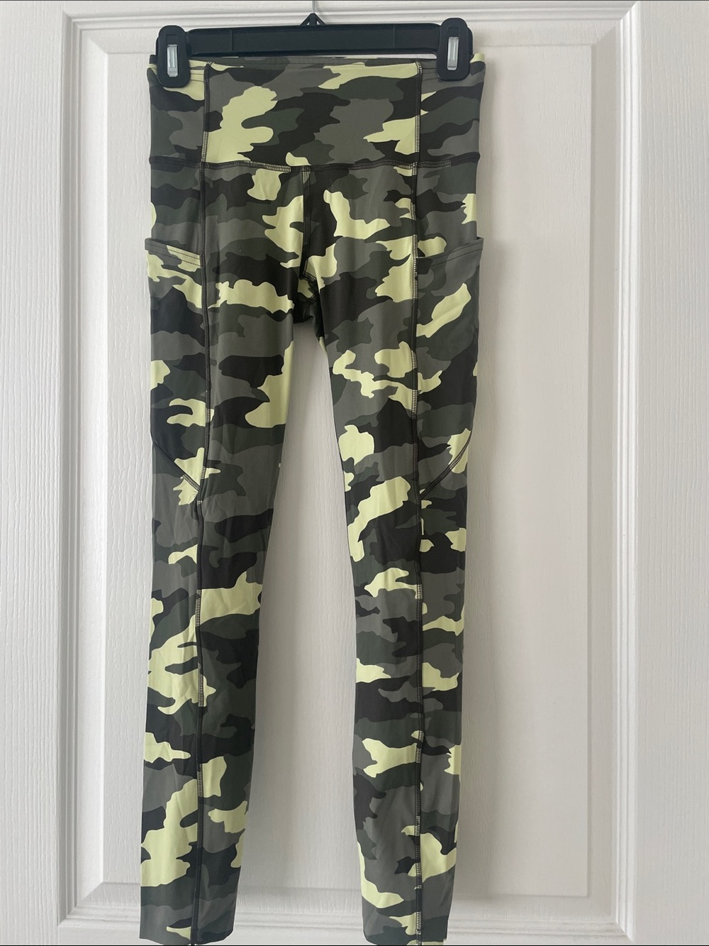 lululemon athletica Camo Leggings in Black, Green, Yellow-Green
